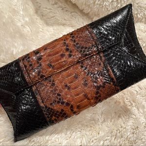 Vintage Glen Arthur SnakeSkin Clutch- Python